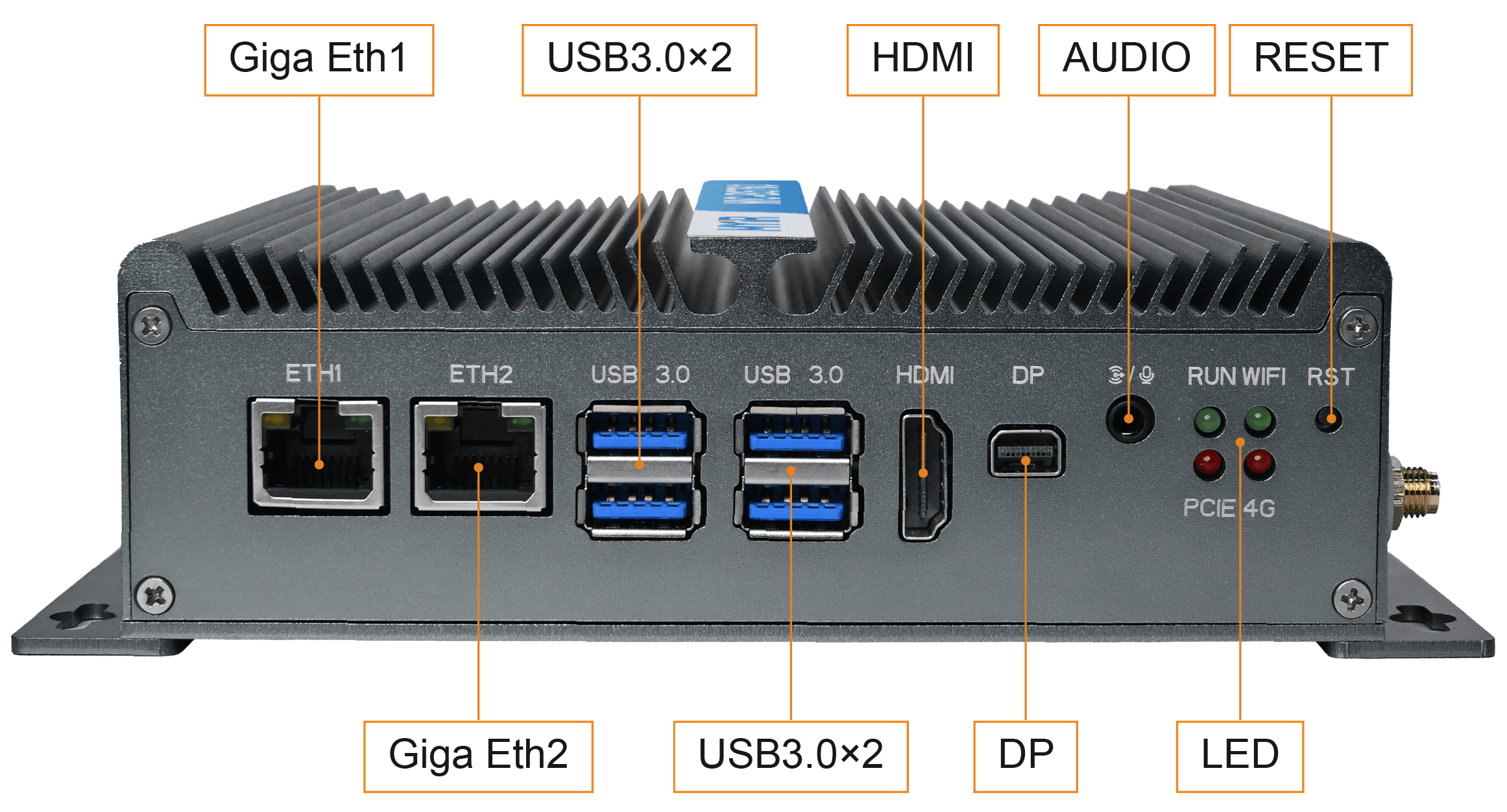 MIC-B5760 front I/O panel
